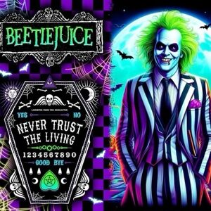 BEETLEJUICE 20oz tumbler. NWOT! Hand wash only. Made to order